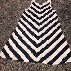 GapKids navy and white chevron dress
